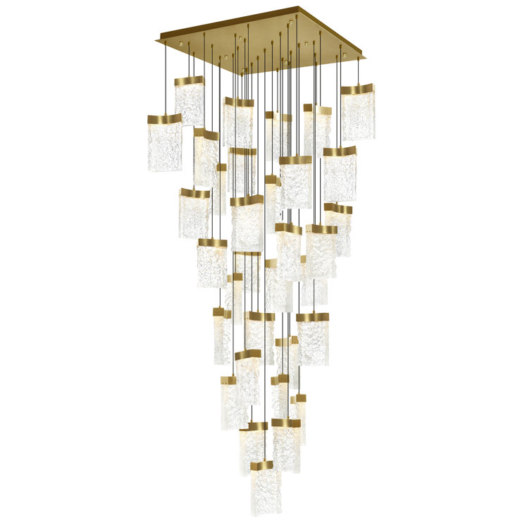 Braxten 33 - Light Dimmable LED Square Chandelier
