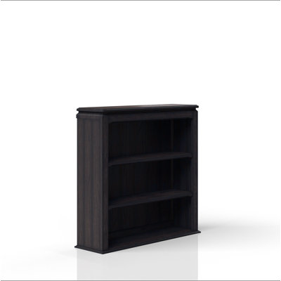 Huche de bibliothèque chocolat à deux tablettes