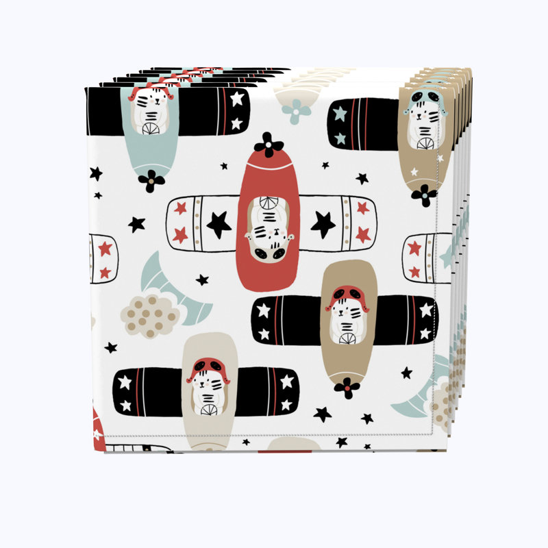 100% Cotton Geometric Square Napkin