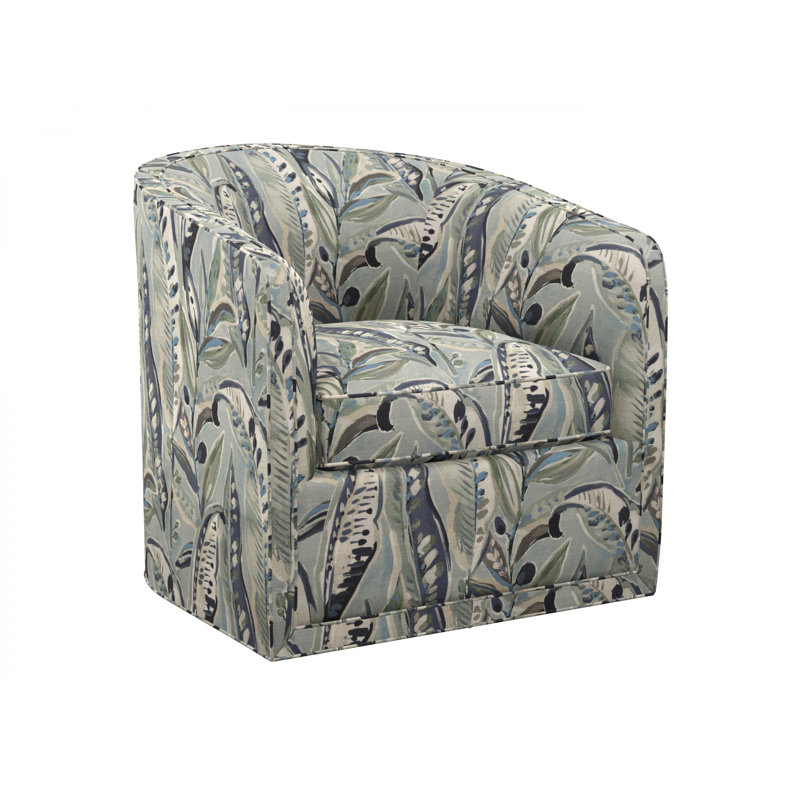 Featured Upholstery Swivel Barrel Chair