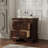 22"L Classic Wooden Nightstand, 2 Storage Drawers, Solid Wood-1587475179