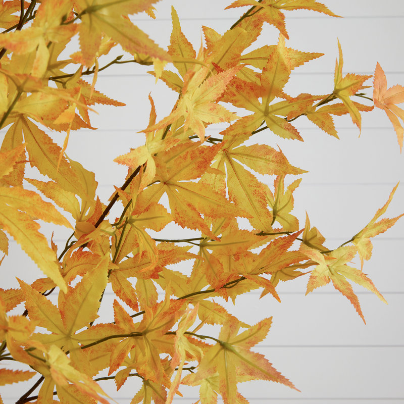 7 pi Arbre d'automne artificiel érable d'automne, Jaune