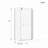 Neo-Angle Frameless Shower Door 36" D X 36" W X 72" H Corner Shower Enclosure With Clear SGCC Tempered Glass Shower Door-123404371