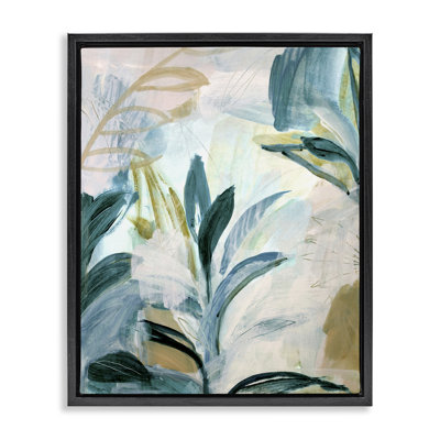 Cadre flottant rétro avec plantes indigènes d'Hawaï, design par Gemma Bardot