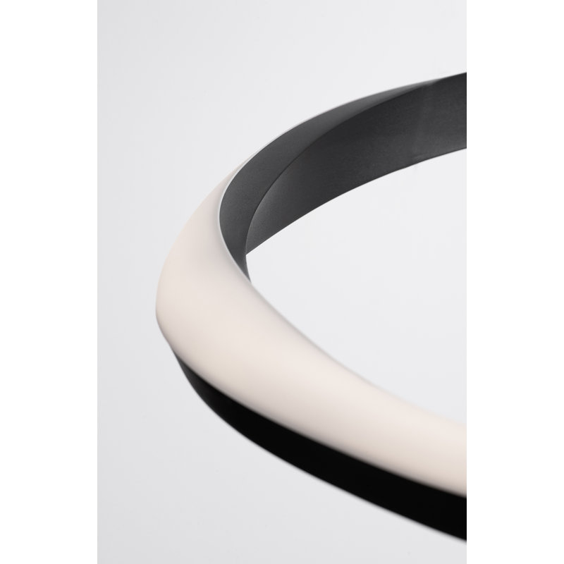 Oberon 24'' LED Pendant - Black, Black, 20 W