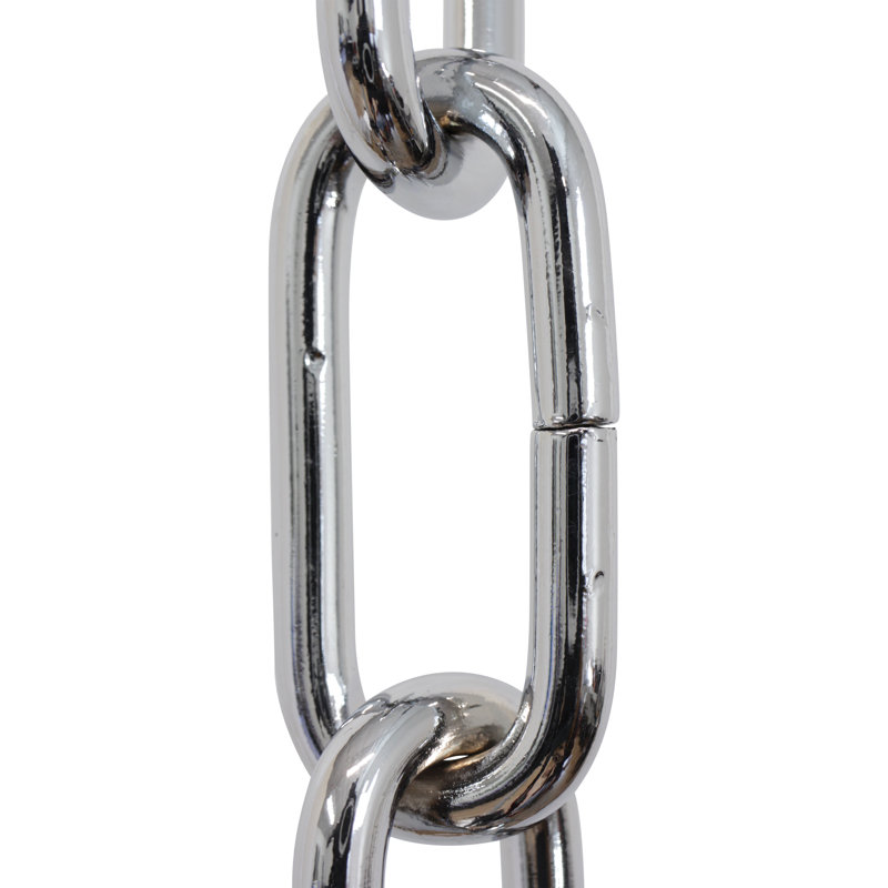 Chaîne de lustre décorative à maillons standard, Chrome poli, H 36 po x l 1,02 po x P 0,25 po