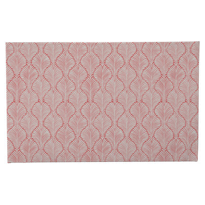 Tapis de toilette rectangulaire absorbant et antidérapant Élégant Palms