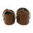 Leather Handmade Decorative and Functional Storage Basket with Handles-63371737