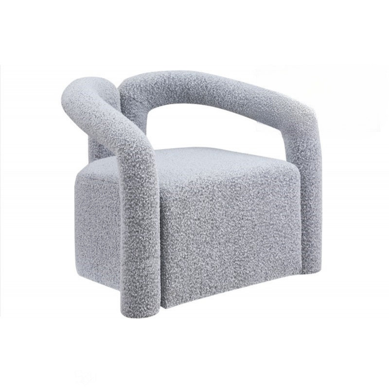Fauteuil demi-tonneau Kierson, Boucle gris