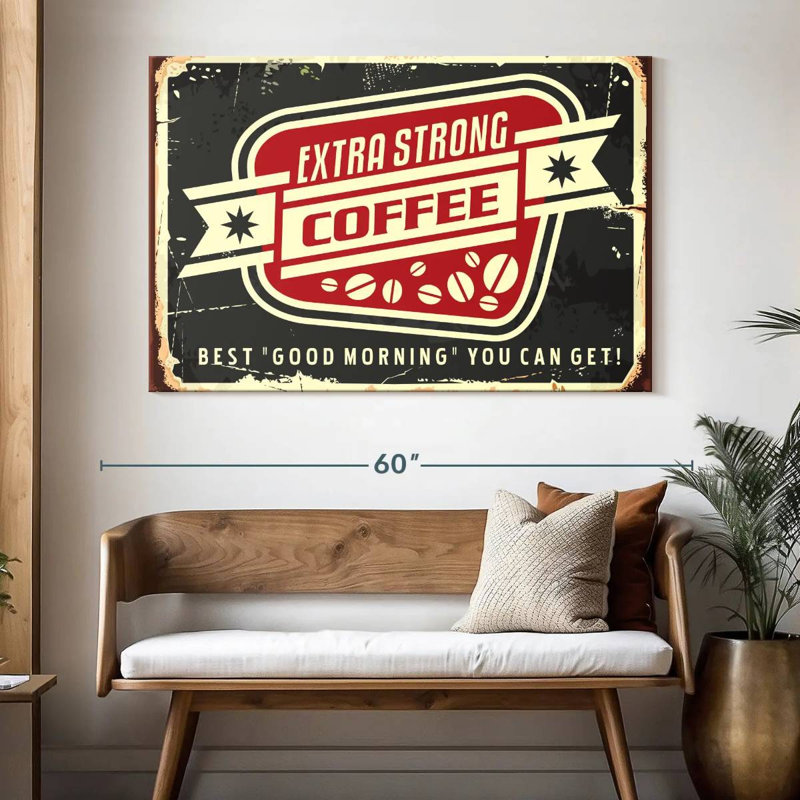 Best Morning Coffee Wall Sign, 34" H x 51" W