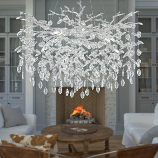 Tree Branch Crystal Chandelier Lighting 32"D
