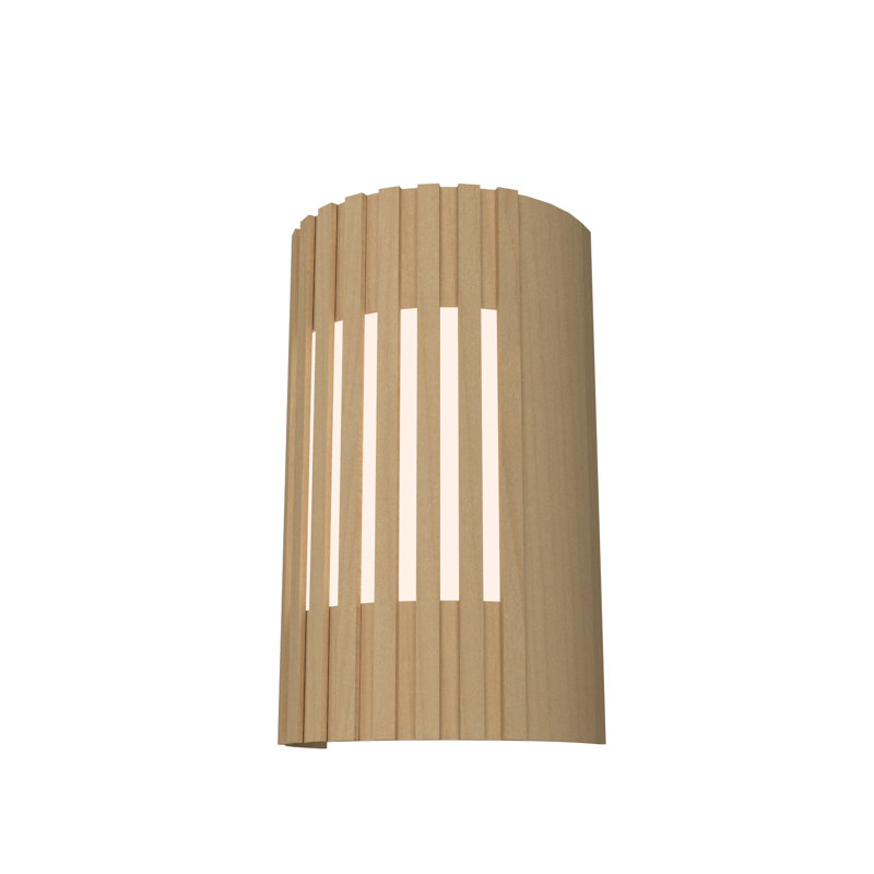 Maple LED Wall Sconce with Natural Wood Veneer