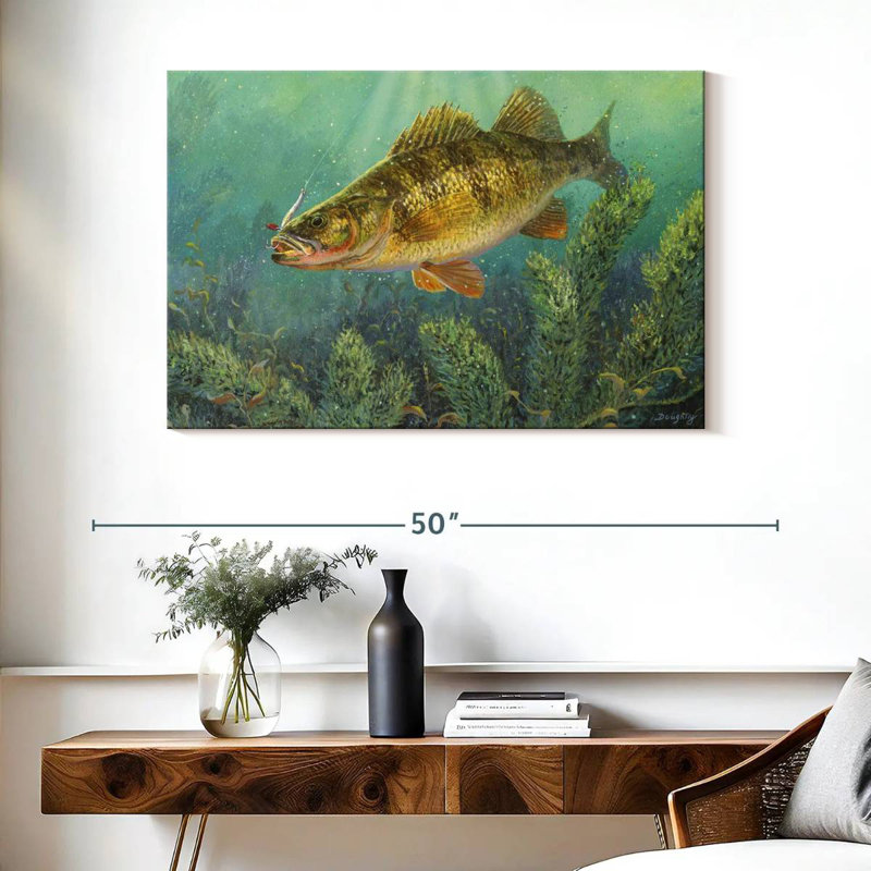 Poisson perchoir Brampt, H 26 po x l 39 po