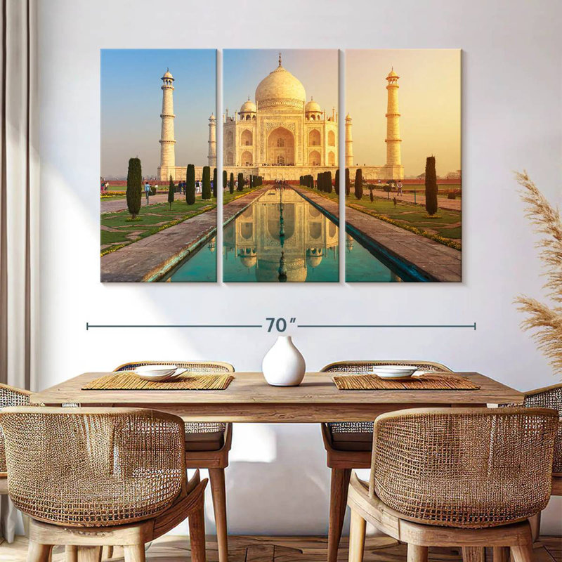 The Taj Mahal, 42" H x 65" W