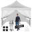 10 Ft. W x 10 Ft. Pop Up Canopy with 4 Removable Sidewalls, Sandbags, Stakes & Ropes-100865498