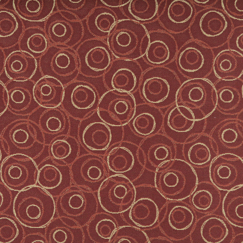 Tissu géométrique circulaire, Acajou