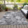 Machine Washable Indoor/Outdoor Chantille ACN1562 Gray Rug
