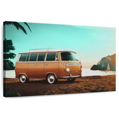 Voiture de plage rétro