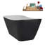 59" Streamline Soaking Freestanding Tub and Tray With Internal Drain-112235334