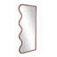 Miroir mural en bois brun