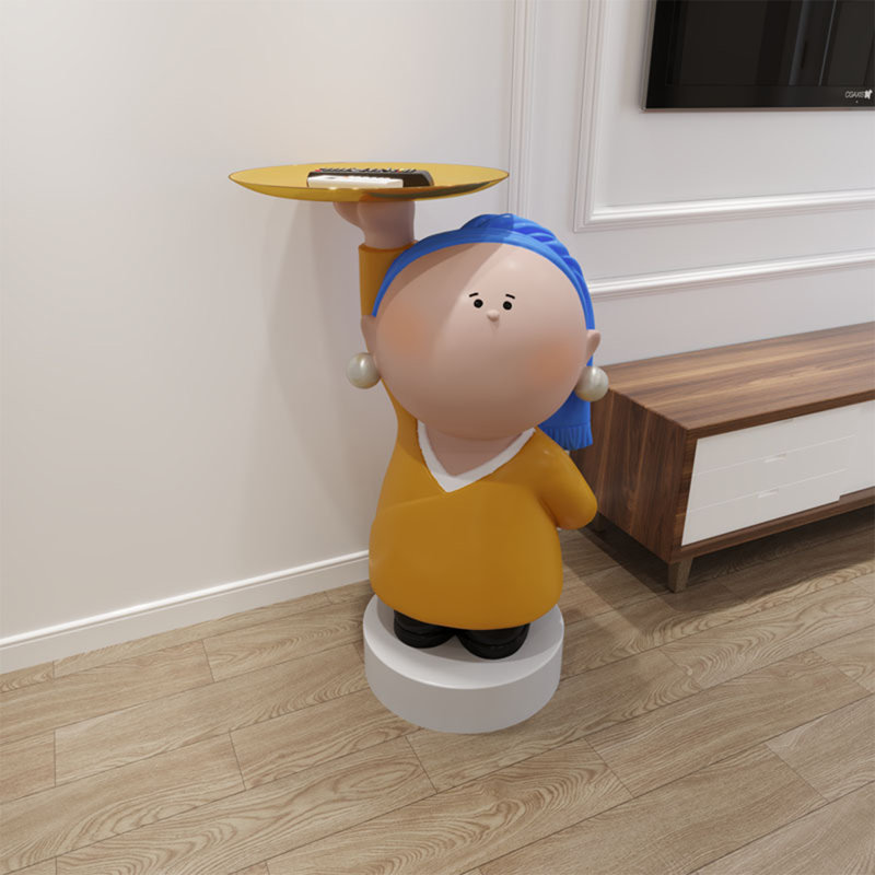 Décorations modernes en résine pour jolie fille
