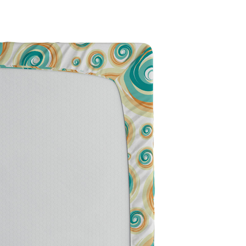 Microfiber Geometric Fitted Sheet, Full Fitted Sheet