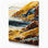 «Watercolor Landscape» 6, art mural sur toile brune