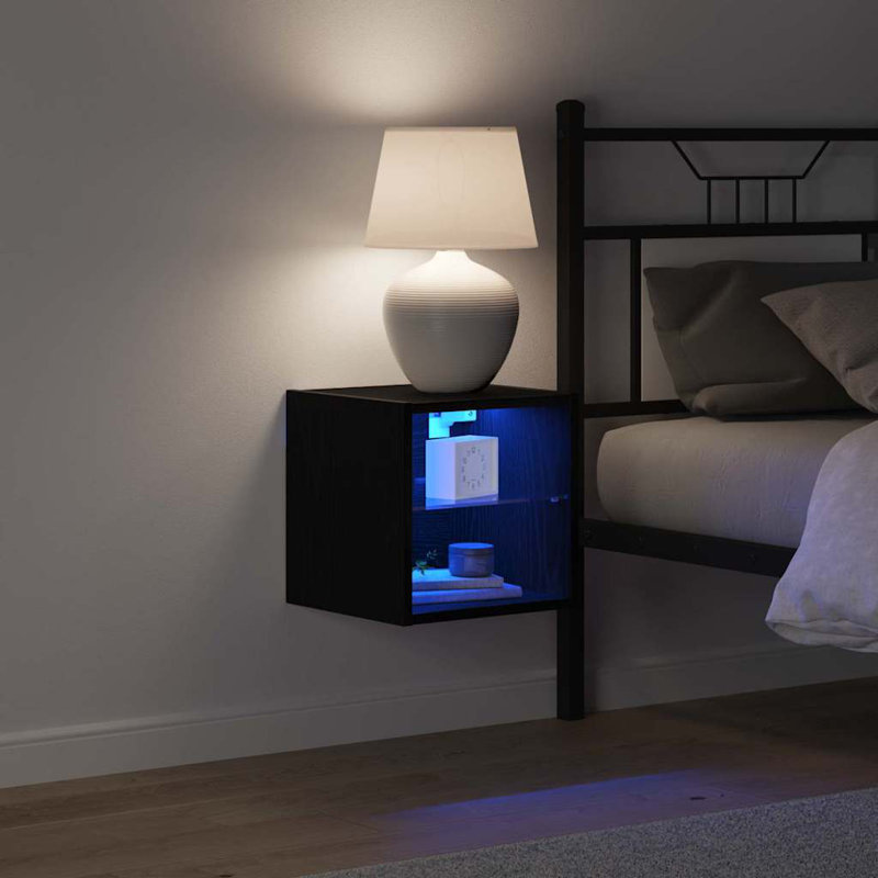 30cm W Manufactured Wood Bedside Table