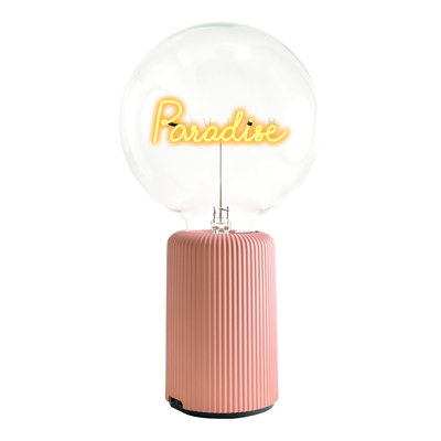 Bulb PARADISE Amber with Base Table Lamp PORTABLE Pop Nomad