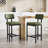 Modern Upholstered Counter Stool With Backrest, Beautiful Low Barstool For Kitchen Island, Bar And Counter-1691899667