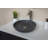 Eden Bath 16.9'' Black Stone Circular Bathroom Sink