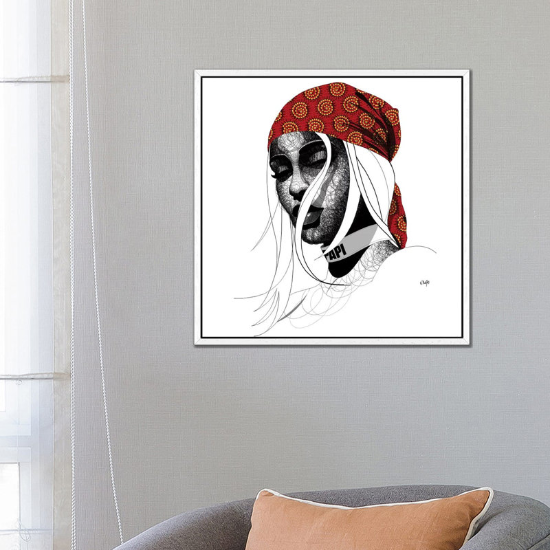 Samantha by Ohab TBJ - Gallery-Wrapped Canvas Giclée on Canvas, White Framed, 66.04 cm H x 66.04 cm W