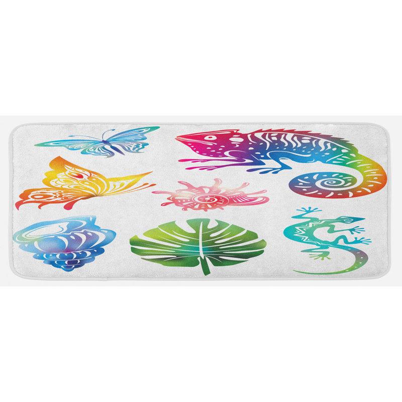 Tapis de cuisine tropical
