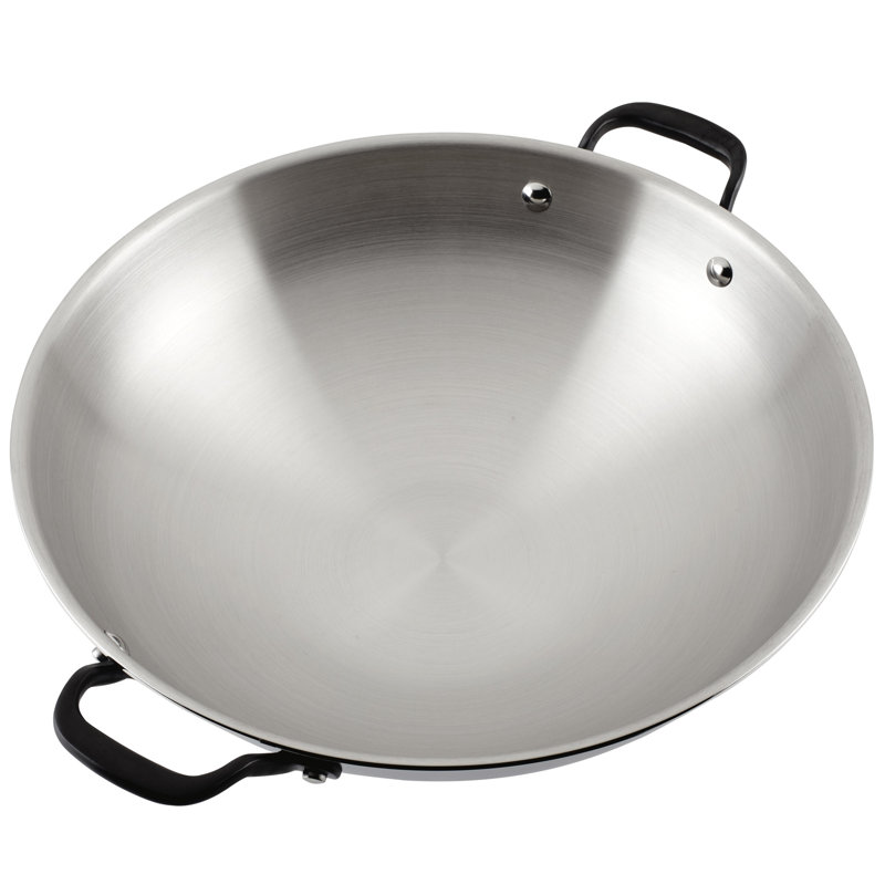 KitchenAid 15-Inch Stainless Steel Induction Wok with Handles