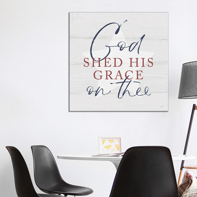 God Shed His Grace by Lux + Me Designs - Wrapped Canvas Print, 93.98 cm H x 93.98 cm W x 1.91 cm D