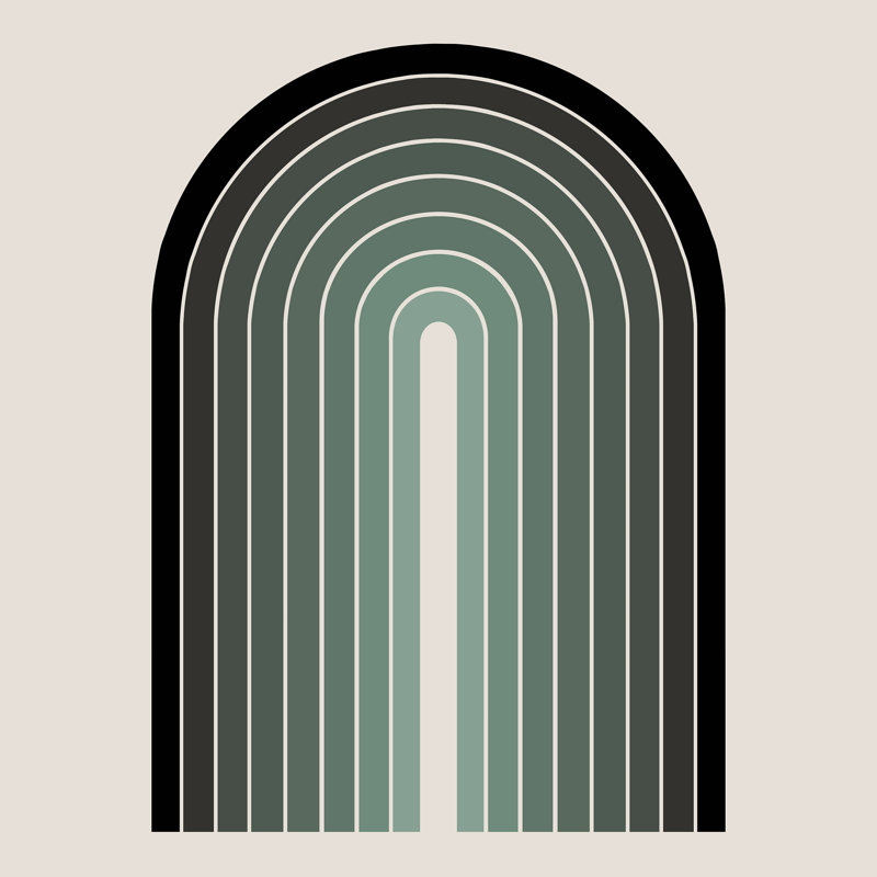 Color Poems - dégradé - vert arche, H 12 po x l 12 po