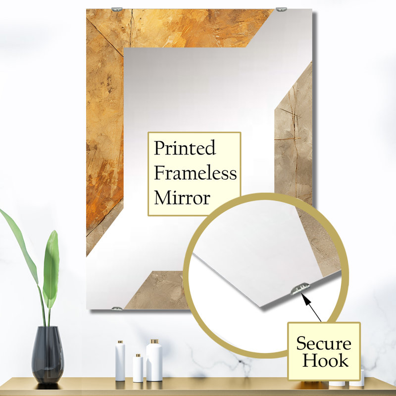 Miroir mural Devi - Abstract Tiles MIR137414, 40 po x 30 po