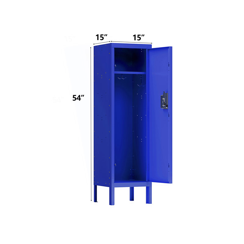 Armoire de rangement moderne 1 porte, Bleu