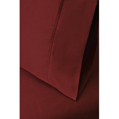 Certified Egyptian Cotton Pillowcase Set - 300 Thread Count Solid Color