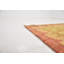 Tapis de zone en laine doré/rouge 3 pi 2 po x 5 pi one-of-kind à la main-noué la new age Elland