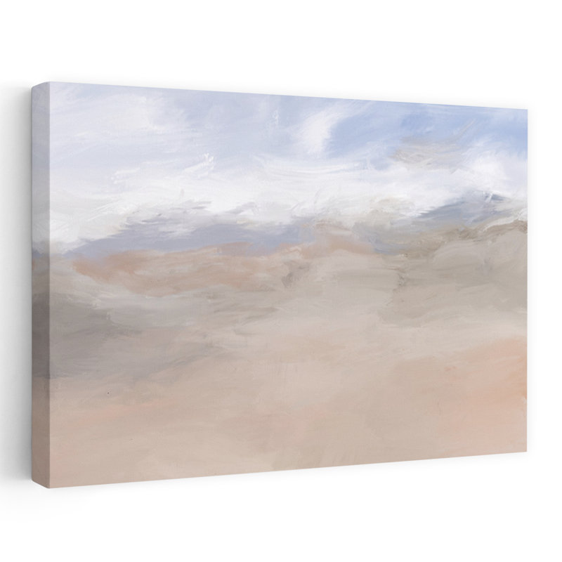 «An Evening In Great Sands», art abstrait de paysage côtier, H 60 po x l 40 po