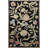Black-Themed Multi-Colored Floral Rose Patterned Creative Modern Decorative Rug-159430617