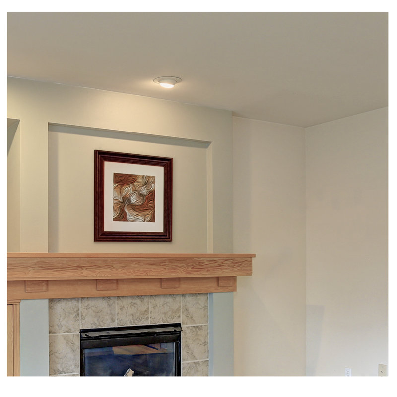 6'' White Aluminum LED Adjustable Recessed Trim