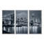 «Panorama New York City At Night - Cityscape», ensemble d'art mural sur toile encadré-282441794-305191271
