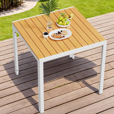 Square Outdoor Picnic Table - 75 cm W 75 cm D