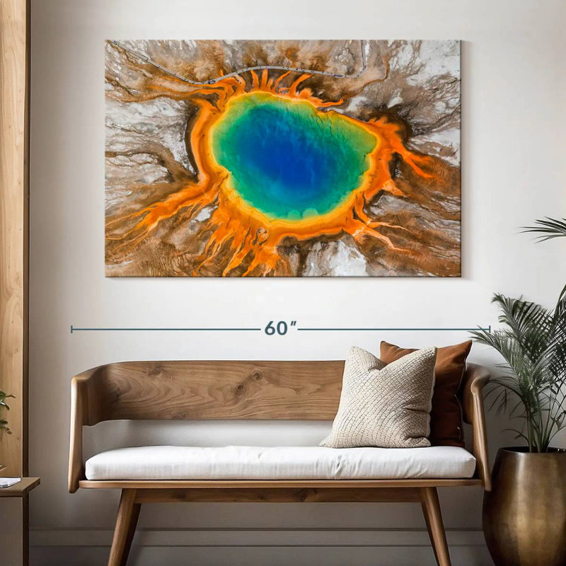 Grande source thermale prismatique Alvord, H 34 po x l 51 po