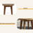 Outdoor 16" Acacia Wood Side Table-929617806