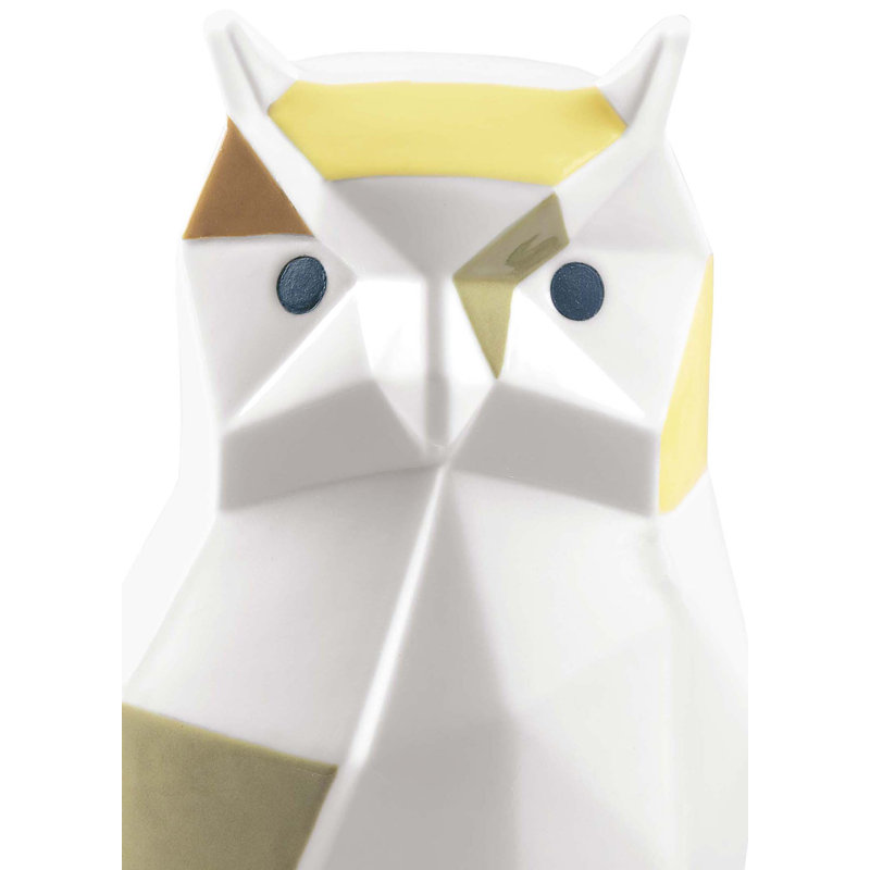 Origami Owl Figurine, White/Green