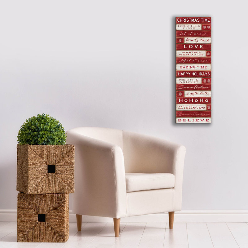 «Christmas Tree» par Cindy Jacobs, art mural sur toile, H 36 po x l 12 po