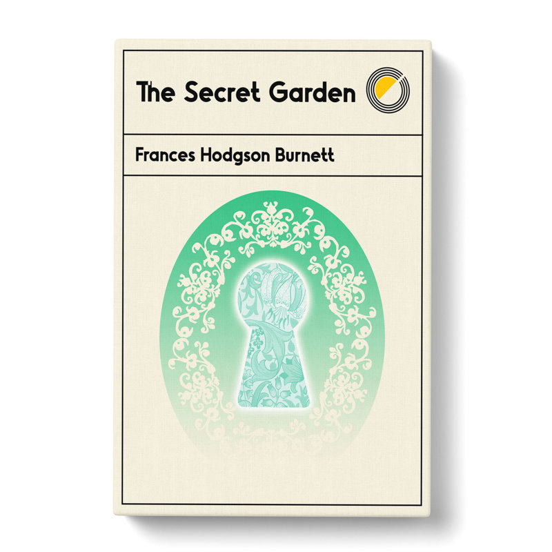 Book Cover the Secret Garden Frances Hodgson Burnett - Wrapped Canvas, 50cm H x 35cm W x 3cm D